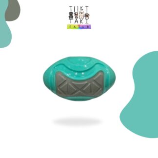 Green Interactive Non-Toxic Soft Latex Chew Squeaky Rugby Ball for Dogs and Puppies (Copy)