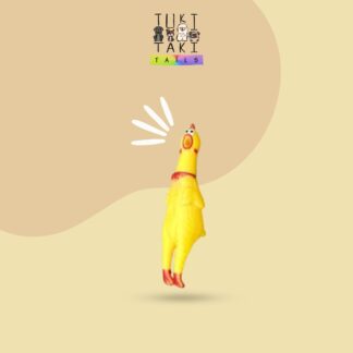 Squawking Chicken Rubber Squeeze Dog Toy for Pets