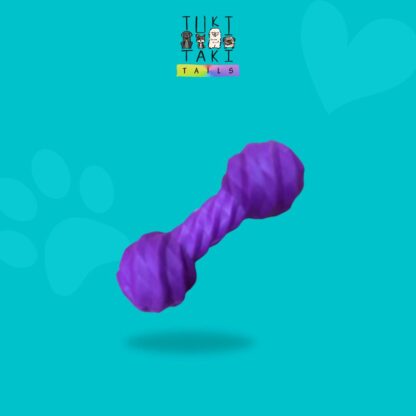 Purple Twistee Dumbbel Toy for Dogs and Puppies