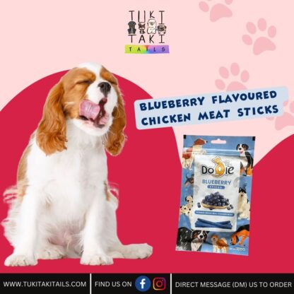 Bluberry Flavoured Chicken Meat Sticks for Dogs