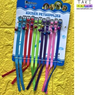 Cute colourful pet collar with bells